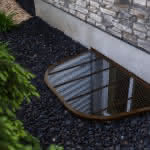 Brown Custom Steel Window Well Cover - Mountainland Covers 