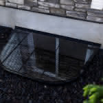 Custom Steel Window Well Cover with Polycarbonate Topper - Mountainland Covers 